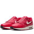 Nike Air Max 1 Red Sneakers with Cream Swoosh & Viva Tejas Details