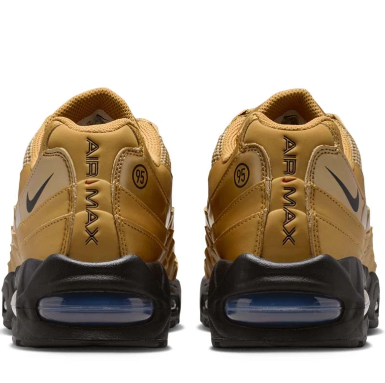 Nike Air Max 95 Metallic Gold Sneakers with Black Sole