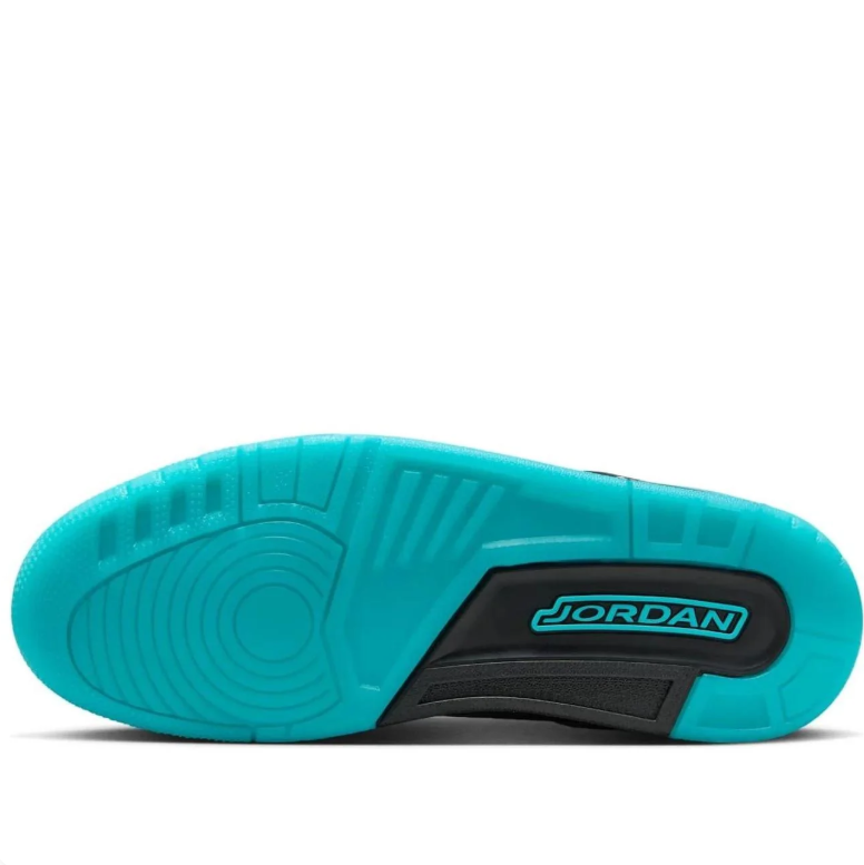Air Jordan Spizike Low Black & Turquoise Sneakers with Elephant Print
