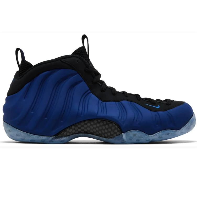 Nike Air Foamposite One Royal Blue & Black Sneakers with Icy Blue Outsole