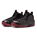 Nike Air Foamposite One Black Sneakers with Burgundy & Red Accents