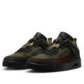 Jordan Spizike Low Olive & Brown Sneakers with Black and Red Accents