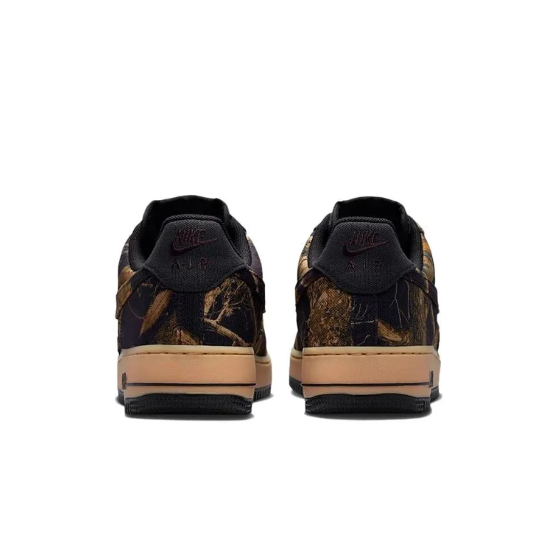 Nike Air Force 1 Low Brown & Black Woodland Camo Sneakers