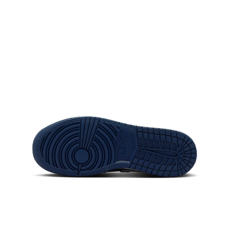 Air Jordan 1 Mid Navy & Light Grey Sneakers