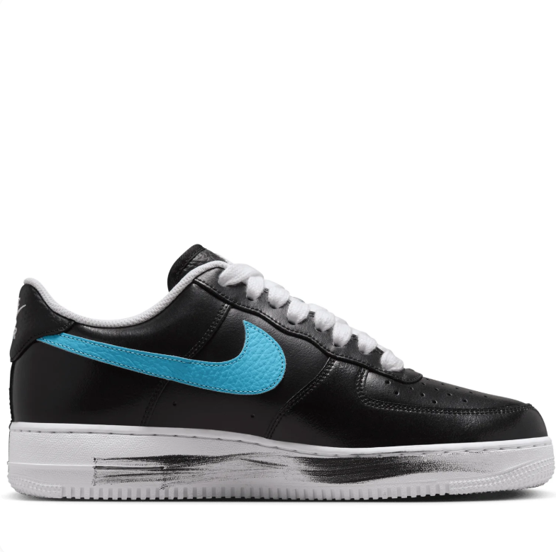 Nike Air Force 1 Low Black Multicolor Swoosh Daisy Sneakers